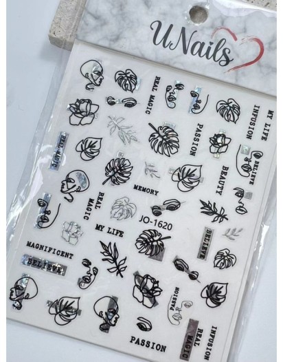 Sticker 1620 Siyah Beyaz