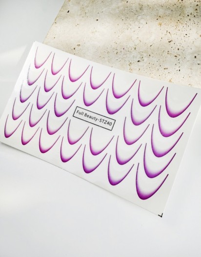 SU TRANSFER FRENCH STICKER MOR - STZ40