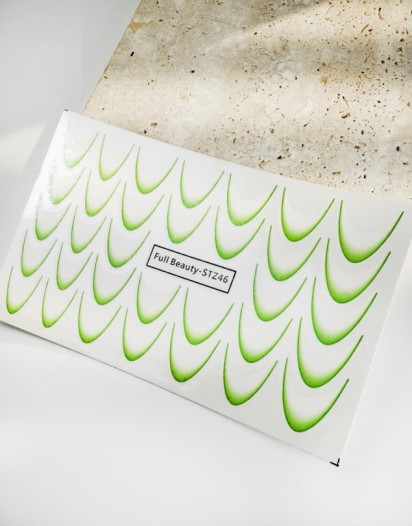 SU TRANSFER FRENCH STICKER YEŞİL - STZ46