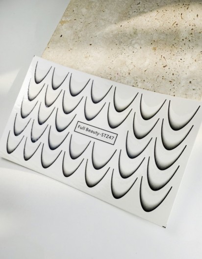 SU TRANSFER FRENCH STICKER SİYAH - STZ47