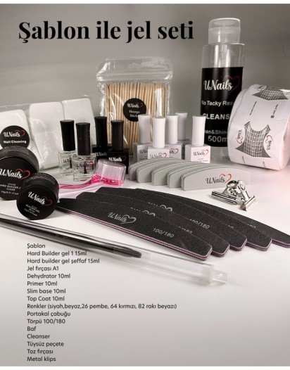 ŞABLON İLE JEL SETİ (20 ÜRÜN)