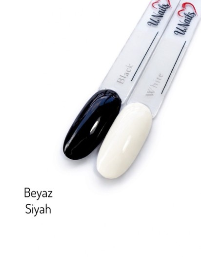 SİYAH BEYAZ OJE SETİ