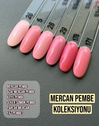 MERCAN PEMBE KOLEKSİYONU OJE SETİ