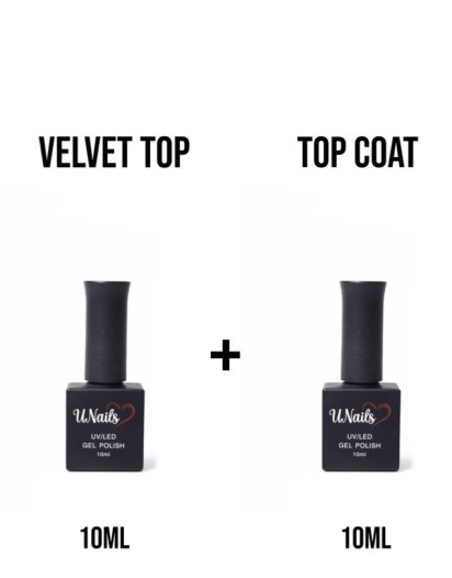 TOP COAT + VELVET TOP 10ML SET