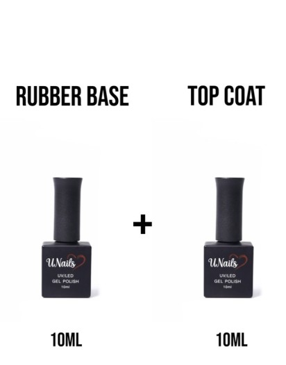RUBBER BASE + TOP COAT 10ML SET