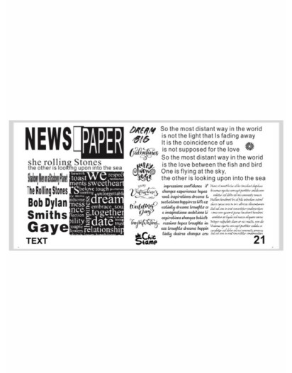 CHICSTAMP PLAKA 21 - TEXT