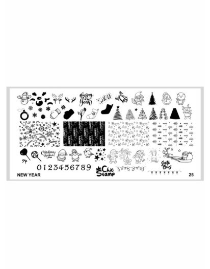 CHICSTAMP PLAKA 25 - NEW YEAR