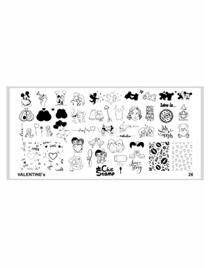 CHICSTAMP PLAKA 26 - VALENTINE's
