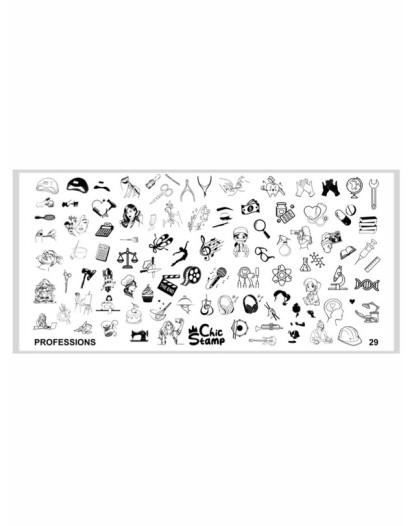 CHICSTAMP PLAKA 29 - PROFESSIONS