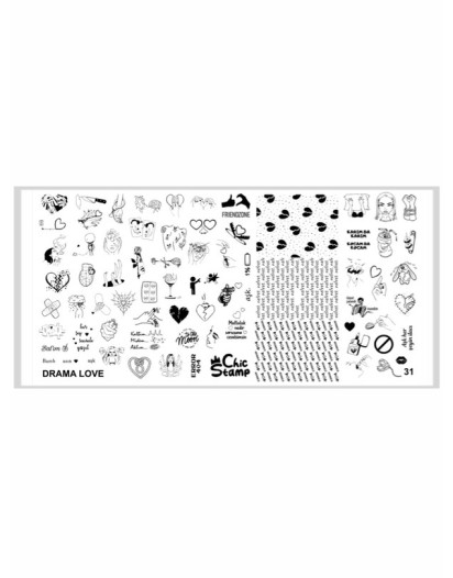 CHICSTAMP PLAKA 31 - DRAMA LOVE