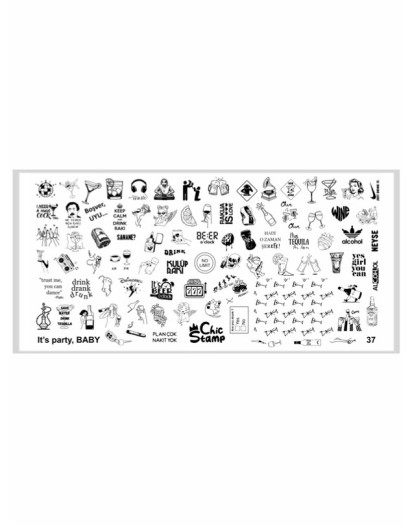 CHICSTAMP PLAKA 37 - It's party BABY